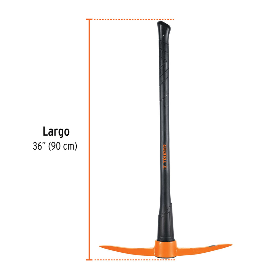 Pico-pico 5 lb, mango fibra de vidrio 36', Truper Caja con 4, 18649