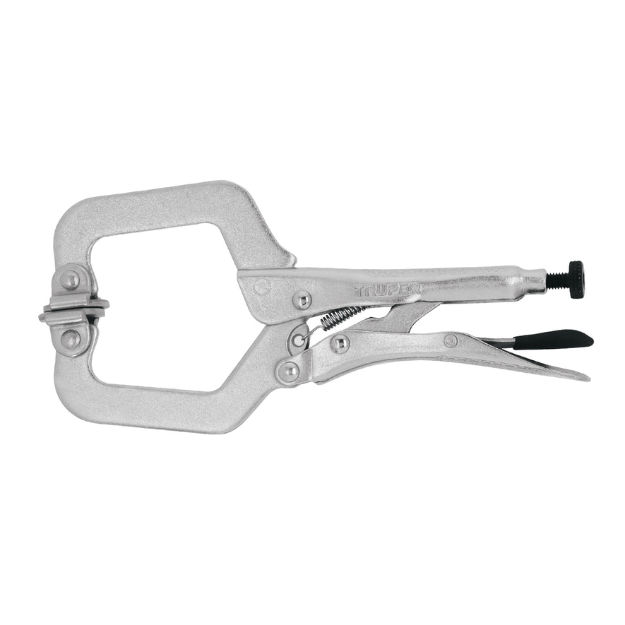 Pinza de presión 6' tipo 'C' con mordaza autoajustable Caja con 3, 17413