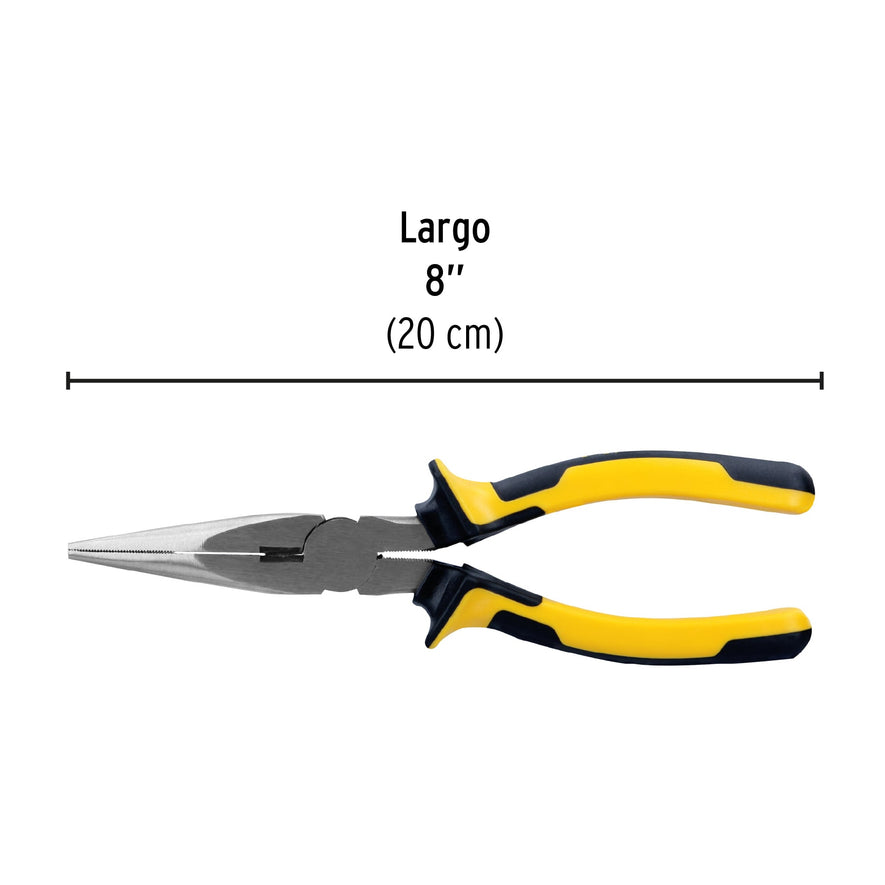 Pinza de punta y corte 8' mango Comfort Grip, Pretul Caja con 6, 22671