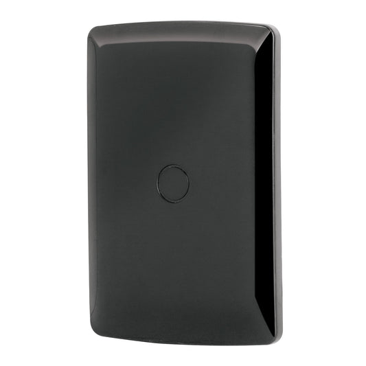 Placa ciega, Italiana, color negro, Volteck Caja con 12, 40139