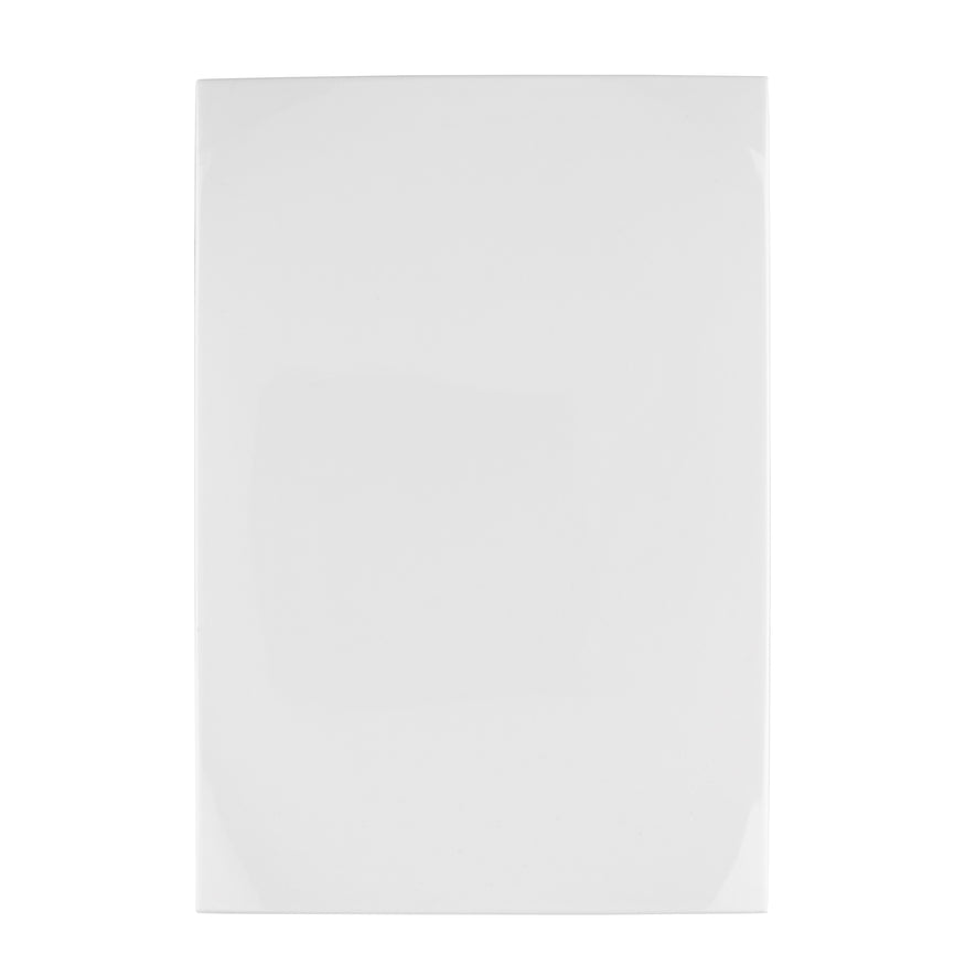 Placa de ABS ciega, línea Oslo, color blanco, Volteck Caja con 12, 48306