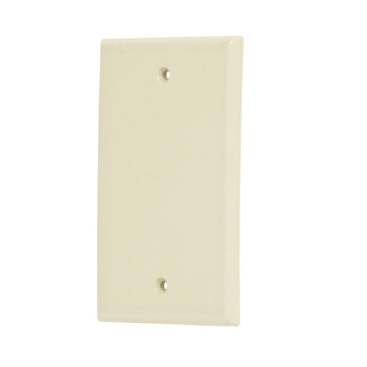 Placa de ABS ciega, Standard, marfil, Volteck Caja con 10, 46400