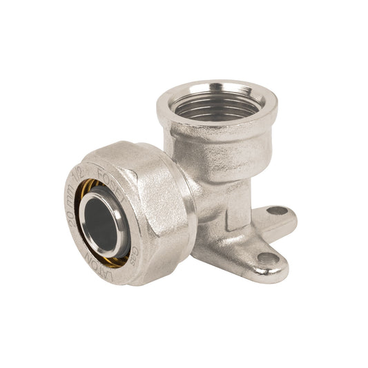 Codo oreja 90° para PEALPE, 1/2', con rosca hembra, Foset Caja con 4, 45931