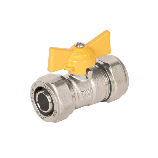 Válvula esfera para PE-AL-PE, 1/2', Foset Caja con 2, 45944