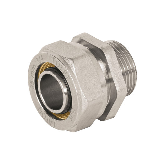 Conector para PEALPE, 3/4', con rosca macho, Foset Caja con 2, 45937