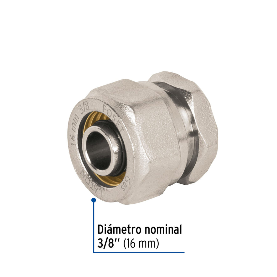 Tapón para PE-AL-PE, 3/8', Foset Caja con 4, 45938