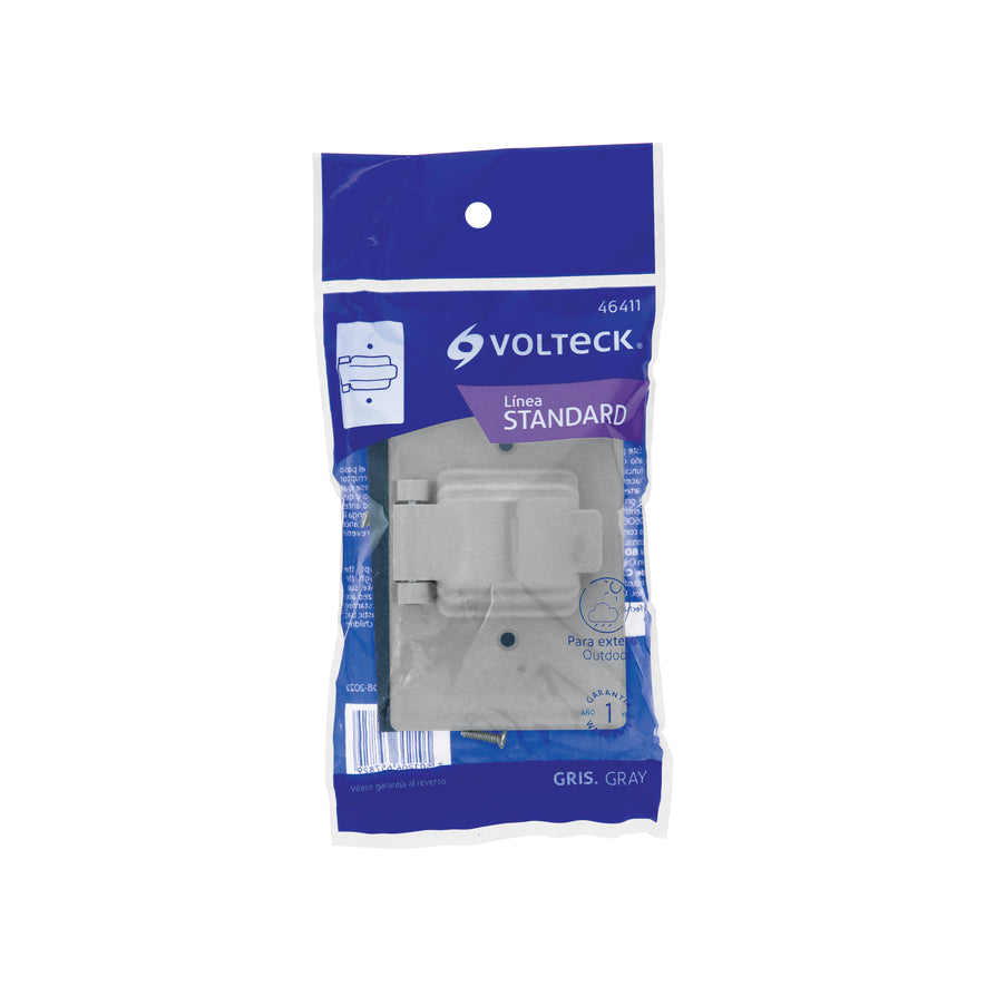 Placa contacto redondo, policarbonato,p/intemperie, Standard Caja con 10, 46411