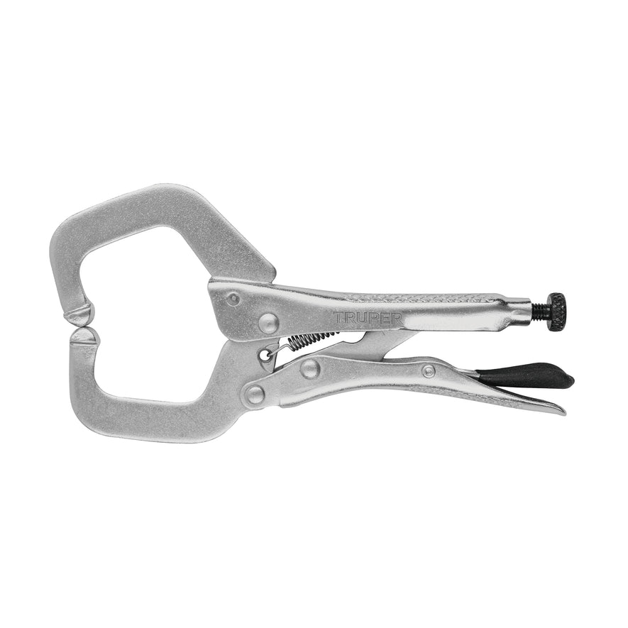 Pinza de presión 6' tipo 'C' con mordaza fija, Truper Caja con 3, 17416