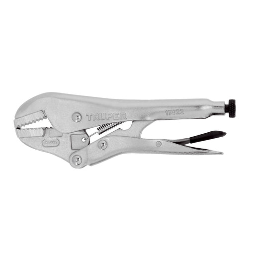 Pinza de presión 7' mordaza recta, Truper Caja con 3, 17422