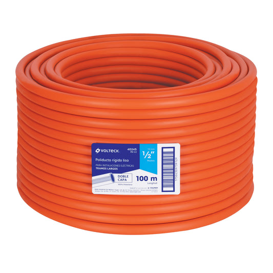 Metro de poliducto 1/2' rígido, rollo con 100 metros Caja con 100, 40245