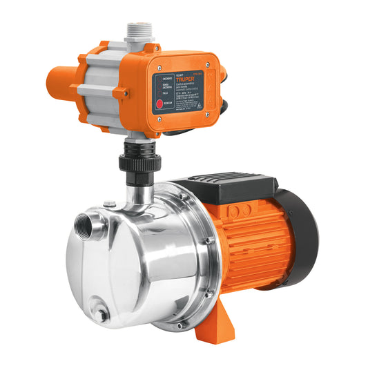 Bomba presurizadora jet acero 1 HP con control, Truper, 102857