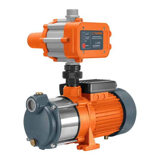 Bomba presurizadora multietapas 1/2 HP con control, Truper, 102384