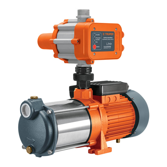 Bomba presurizadora multietapas 1 1/3 HP con control, Truper, 102387