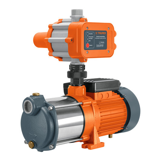 Bomba presurizadora multietapas 1 HP con control, Truper, 102386