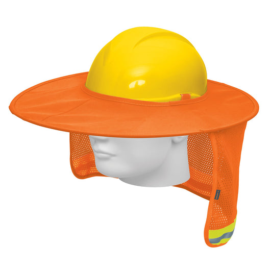 Protector solar plegable para casco, naranja con reflejante Caja con 5, 100353
