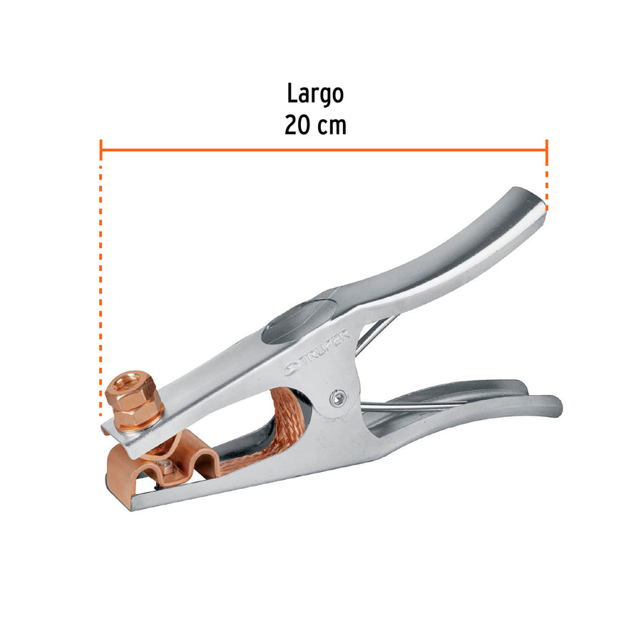 Pinza para tierra de 300 A, Truper Caja con 4, 14234