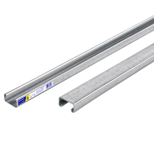 Perfil monocanal sólido de 3 m, 4 x 2 cm cal. 16, VOLTECK Caja con 2, 47759