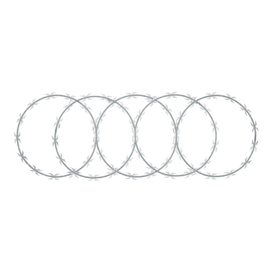 Rollo de púa concertina máxima seguridad, 45 cm diámetro, 44921