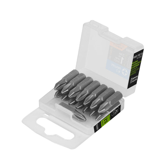 Estuche con 15 puntas de cruz PH2 largo 1', Truper Expert Caja con 6, 100193