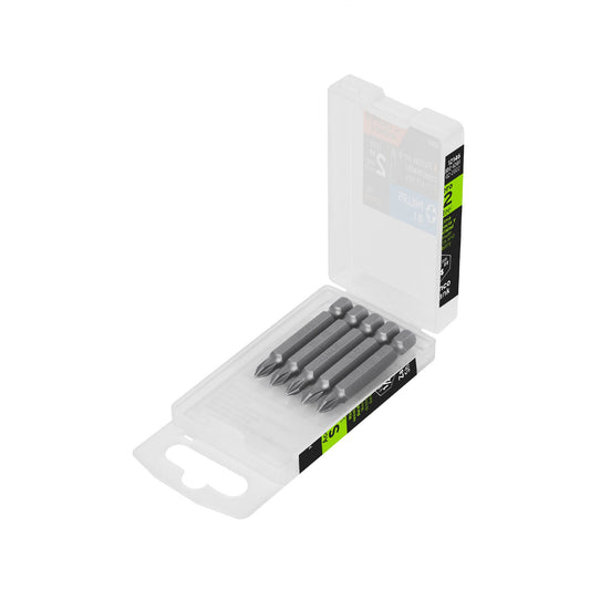 Estuche con 5 puntas de cruz PH1 largo 2', Truper Expert Caja con 6, 12146