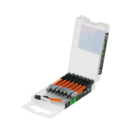 Estuche con 15 puntas de cruz PH2 de impacto largo 2' Caja con 6, 103024