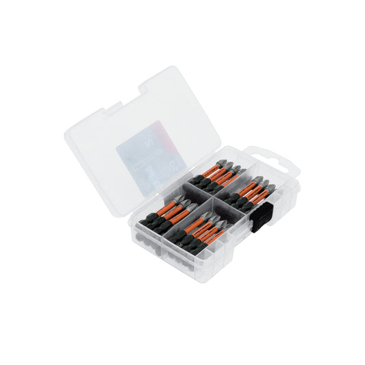 Estuche con 50 puntas de cruz PH2 de impacto largo 2' Caja con 3, 103025