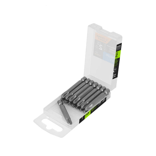 Estuche con 15 puntas de cruz PH3 largo 2', Truper Expert Caja con 6, 100196