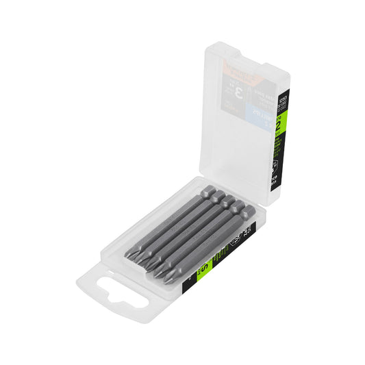 Estuche con 5 puntas de cruz PH2 largo 3', Truper Expert Caja con 6, 12153