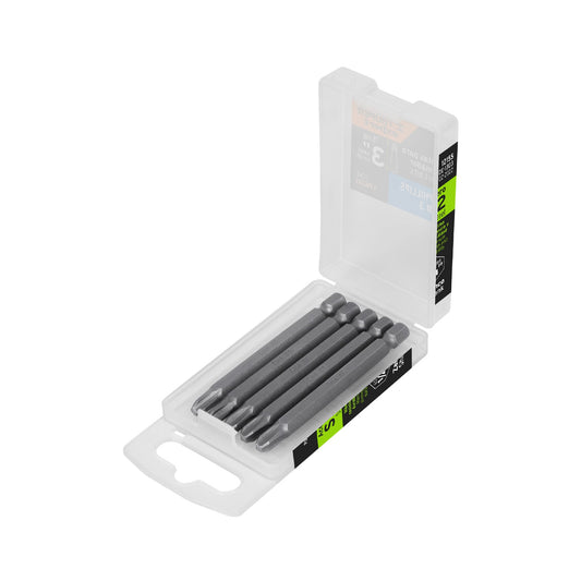 Estuche con 5 puntas de cruz PH3 largo 3', Truper Expert Caja con 6, 12155