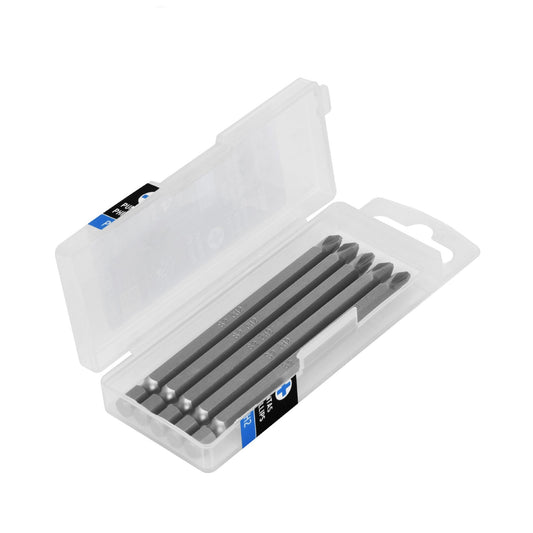 Estuche con 5 puntas de cruz PH2 largo 4', Truper Expert Caja con 6, 101812