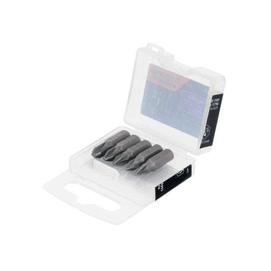 Estuche con 5 puntas pozidriv combinadas largo 1', Expert Caja con 6, 17798