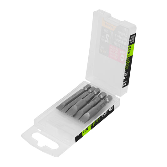 Juego de 5 puntas planas combinadas largo 2', Truper Expert Caja con 6, 12721