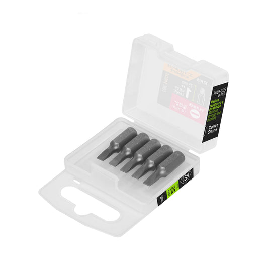 Estuche con 5 puntas planas de 5/32' largo 1', Truper Expert Caja con 6, 12165