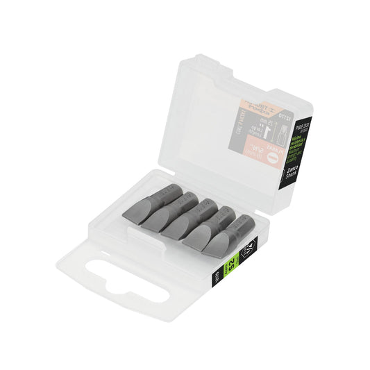 Estuche con 5 puntas planas de 5/16' largo 1', Truper Expert Caja con 6, 12170