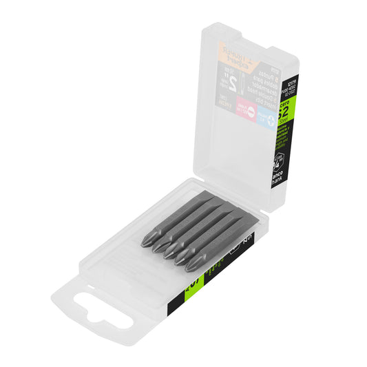 Estuche con 5 puntas dobles PH2 y 9/32' largo 2', Expert Caja con 6, 12179
