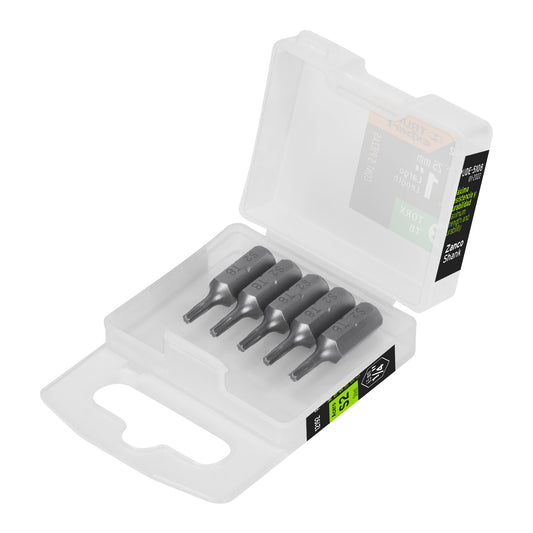 Estuche con 5 puntas torx T8 largo 1', Truper Expert Caja con 6, 12192