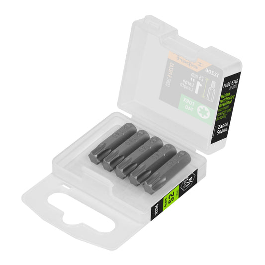 Estuche con 5 puntas torx T40 largo 1', Truper Expert Caja con 6, 12206