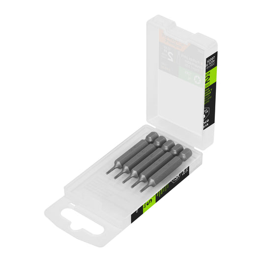 Estuche con 5 puntas torx T6 largo 2', Truper Expert Caja con 6, 12207