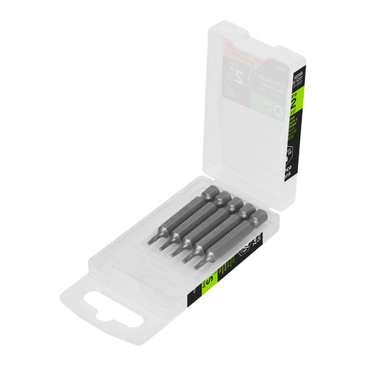 Estuche con 5 puntas torx T7 largo 2', Truper Expert Caja con 6, 12209