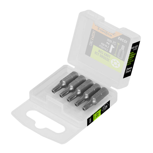 Estuche con 5 puntas torx T20 con seguro largo 1', Expert Caja con 6, 12265