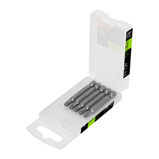 Estuche con 5 puntas torx T27 con seguro largo 2', Expert Caja con 6, 12459