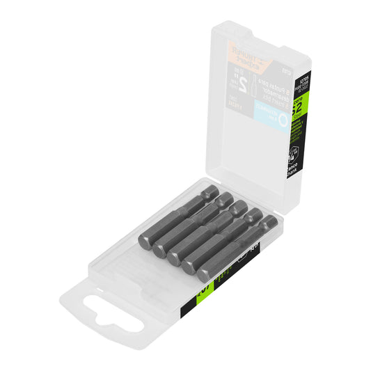 Estuche con 5 puntas hexagonales de 8 mm largo 2', Expert Caja con 6, 12705