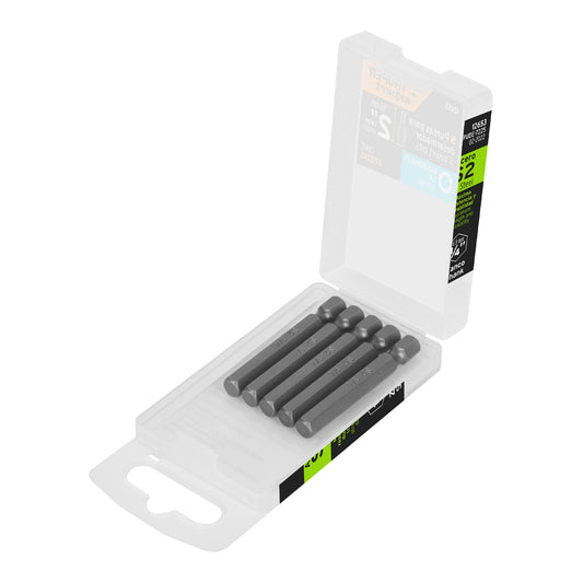 Estuche con 5 puntas hexagonales de 1/4mm largo 2', Expert Caja con 6, 12653