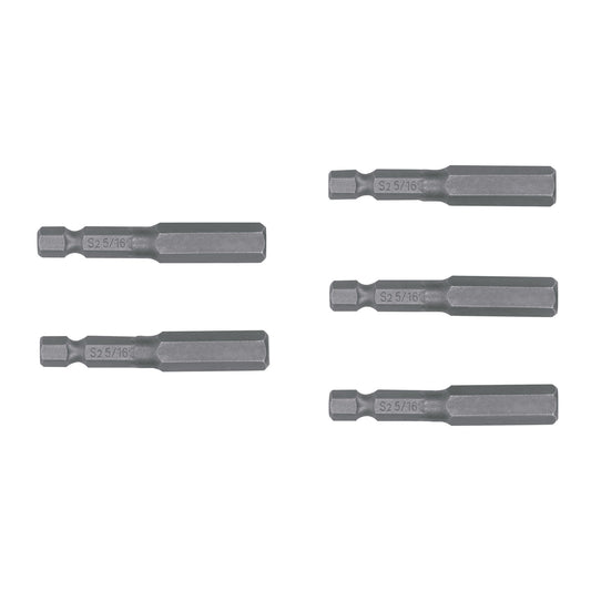 Estuche con 5 puntas hexagonales de 5/16mm largo 2', Expert Caja con 6, 12654