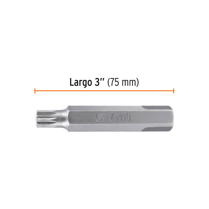 Estuche con 3 puntas bristol M10 largo 3', Truper Expert Caja con 6, 12709