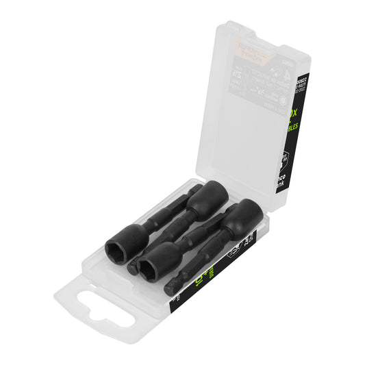 Estuche con 4 dados magnéticos de impacto 3/8' largo 2-1/2' Caja con 6, 100822