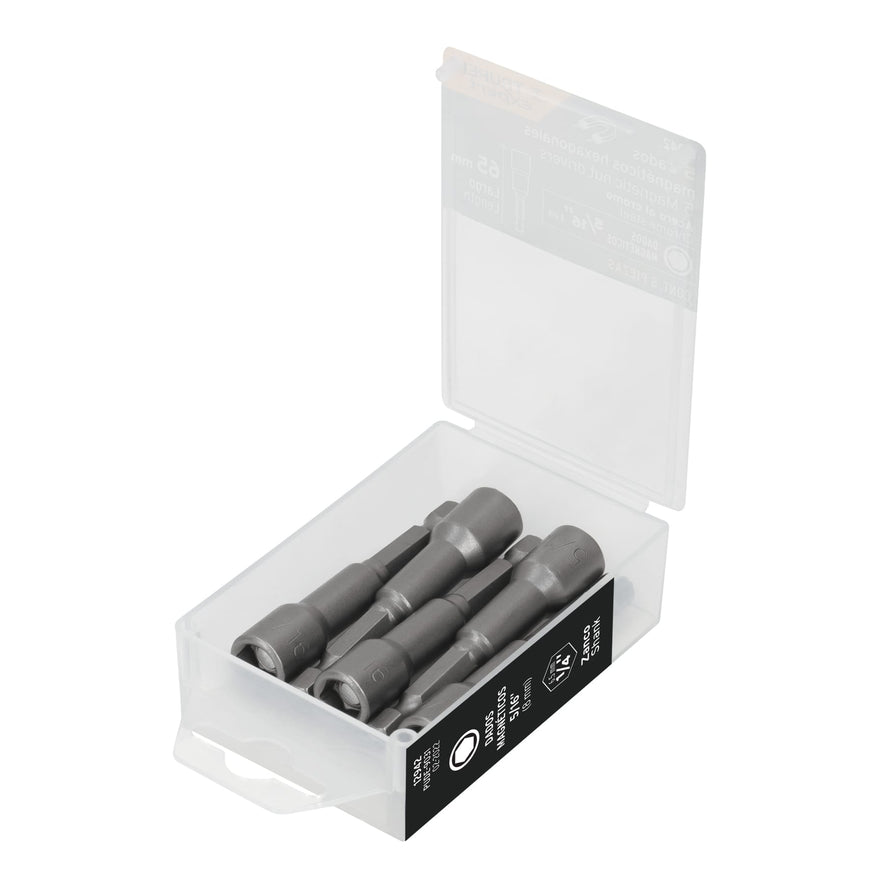 Estuche con 5 dados magnéticos de 5/16' largo 2-1/2', Expert Caja con 6, 12942
