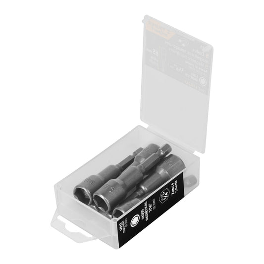 Estuche con 5 dados magnéticos de 7/16' largo 2-1/2', Expert Caja con 6, 12943