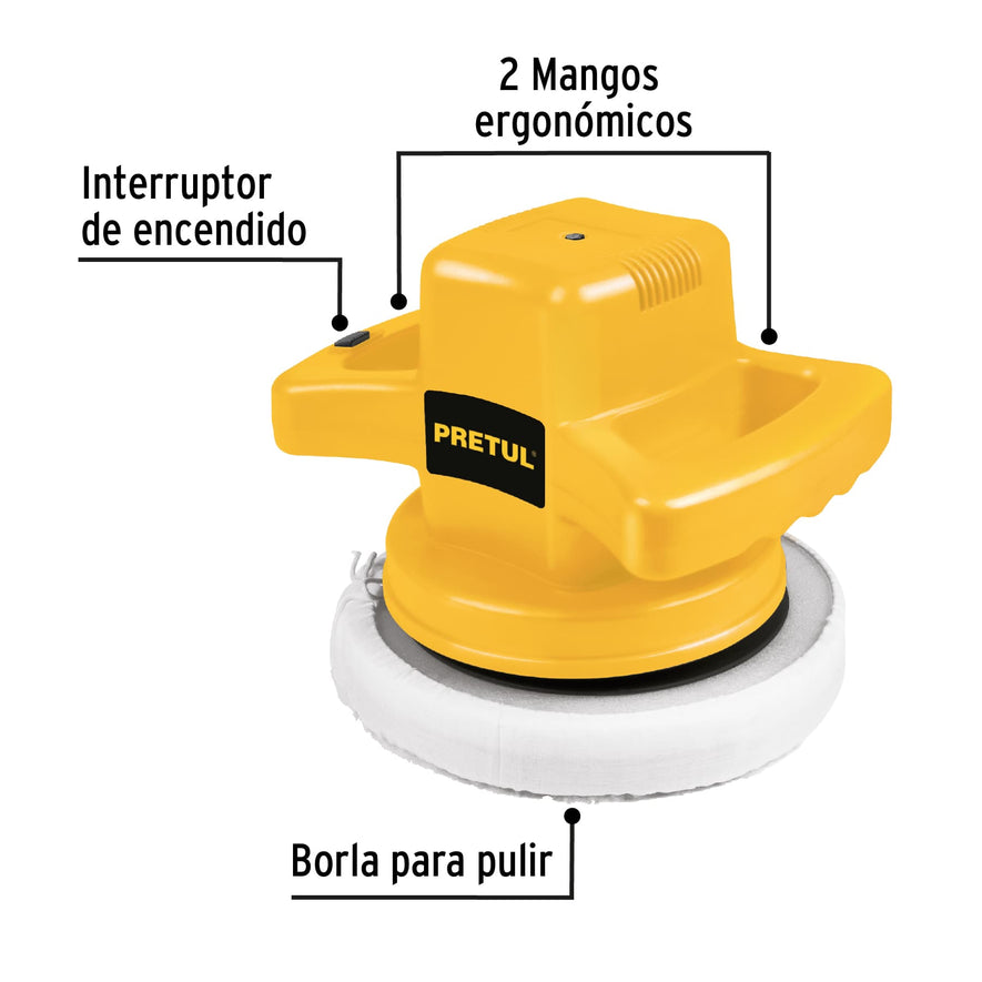 Pulidora 10' 110W, PRETUL, 26400