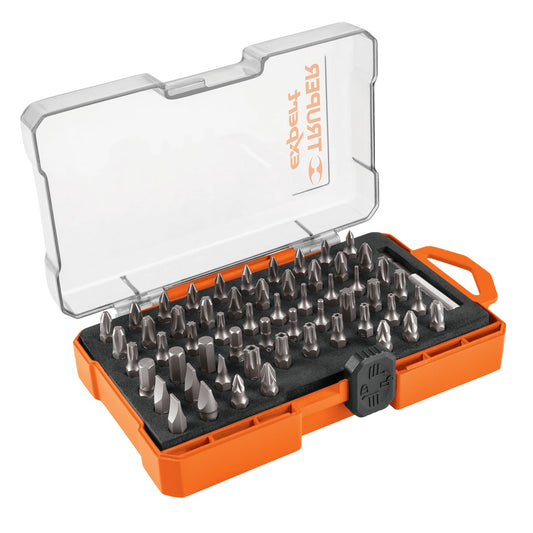 Juego de 58 puntas mixtas largo 1' estuche plástico, Expert Caja con 6, 11889